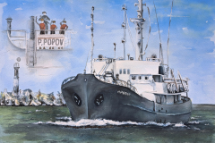 ship-2023-30x41cm-watercolour-by-juritaartcom-1