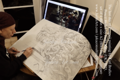 The-last-day-of-Pompeii-jurita-kalite-Pencil-Sketch-80x120cm-juritaartcom-18-copy
