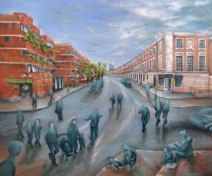 Jurita kalite the westminster community i love 2025 oil on canvas 153x127cm juritaartcom (1)