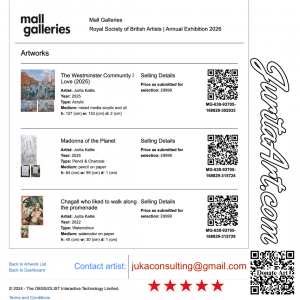 Jurita kalite mall galleries london annual exhibition 2026