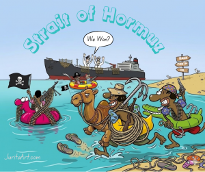 Juritakalite straitofhormuz back forth oil cartoon juritaartcom