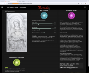 Jurita kalite madonna of the planet pencil sketch on paper ecological art biennale 2026 juritaartcom screenshot 2026 04 23 at 10.03.37