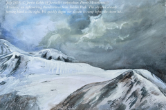 Jurita Kalite @Jurita_Art peak Yukhina 5130m Pamir, watercolor 40x50cm 